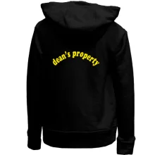 Дитяче худі без начосу з написом Dean's property