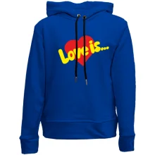 Детское худи без начеса Love is ... (2)