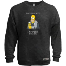 Світшот без начосу "Гомер - Dinner is coming"