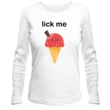 Лонгслив Lick me