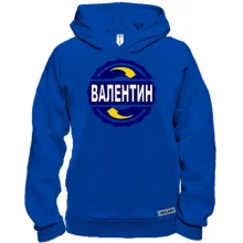 Худи BASE с именем Валентин в круге