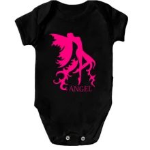 Детское боди с розовым ангелом ANGEL