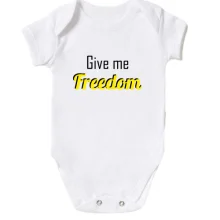 Детское боди Give me freedom
