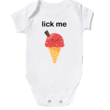 Детское боди Lick me