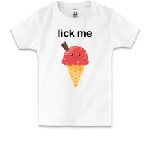 Детская футболка Lick me