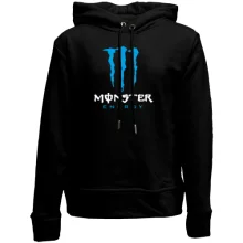 Детское худи без начеса Monster energy (blue)