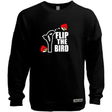 Світшот без начосу Flip the bird