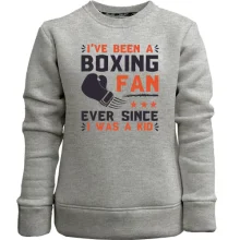 Детский свитшот без начеса Boxing fan
