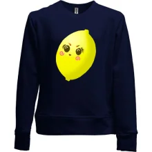 Детский свитшот без начеса Crazy Lemon
