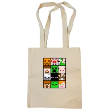Сумка шопер Minecraft Creeper Patern
