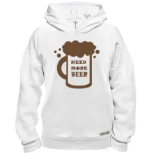 Худі BASE з написом Need more beer