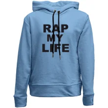 Детское худи без начеса Rap my life