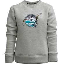 Дитячий світшот без начосу Fishing round art