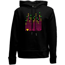 Детское худи без начеса Dubstep love (рисунок)