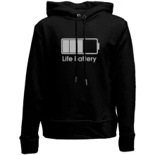 Детское худи без начеса Life Battery