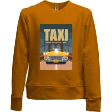 Детский свитшот без начеса с постером из т.с.Taxi