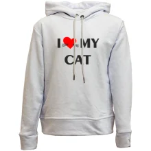 Дитяче худі без начосу I love my cat
