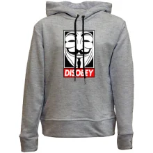 Дитяче худі без начосу Disobey ananymus