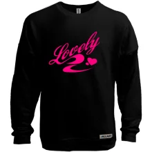 Світшот без начосу Lovely із серцем і завитками