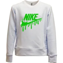 Детский свитшот без начеса лого "Nike" c потеками