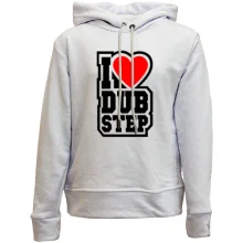 Детское худи без начеса I love dub step