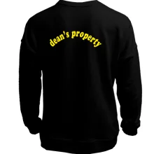 Світшот без начосу з написом Dean's property