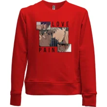 Детский свитшот без начеса Pain Love Killing Stalking