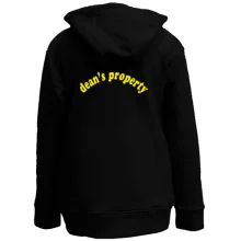 Дитяче худі на блискавці з написом Dean's property