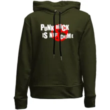 Детское худи без начеса Punk rock is not crime