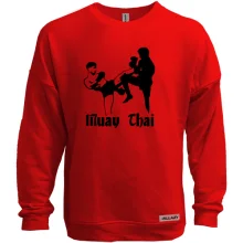 Світшот без начосу Muay Thai із силуетами бійців