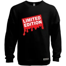 Світшот без начосу Limited Edition з червоними патьоками