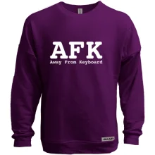Світшот без начосу AFK Away From Keyboard.