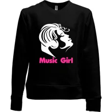 Детский свитшот без начеса Music Girl