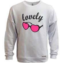 Світшот без начосу з рожевими окулярами Lovely