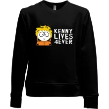 Детский свитшот без начеса Kenny lives forever