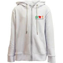 Детское худи на молнии peace love cats