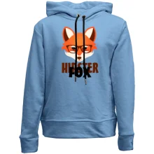 Детское худи без начеса с лисицей Hipster Fox