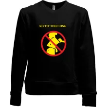 Детский свитшот без начеса No tit touching