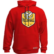 Худи без начеса volleyball team logo
