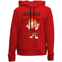 Детское худи без начеса Веду себя хорошо когда могу;)