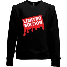 Детский свитшот без начеса Limited Edition с красными подтёками