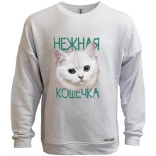 Свитшот без начеса Нежная кошечка