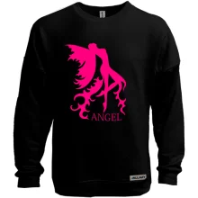 Світшот без начосу з рожевим янголом ANGEL
