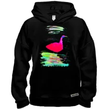 Худи BASE с рисунком Фламинго