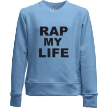 Дитячий світшот без начосу Rap my life
