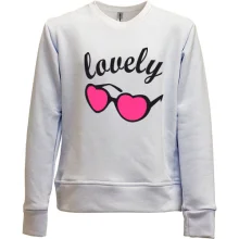 Детский свитшот без начеса с розовыми очками Lovely