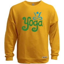 Світшот без начосу з написом Yoga