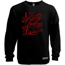 Світшот без начосу з написом Newer look back