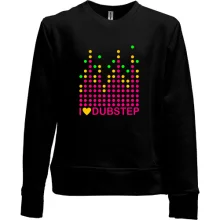 Детский свитшот без начеса Dubstep love (рисунок)