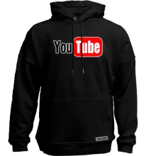 Худі без начосу з логотипом You tube (без градієнта)